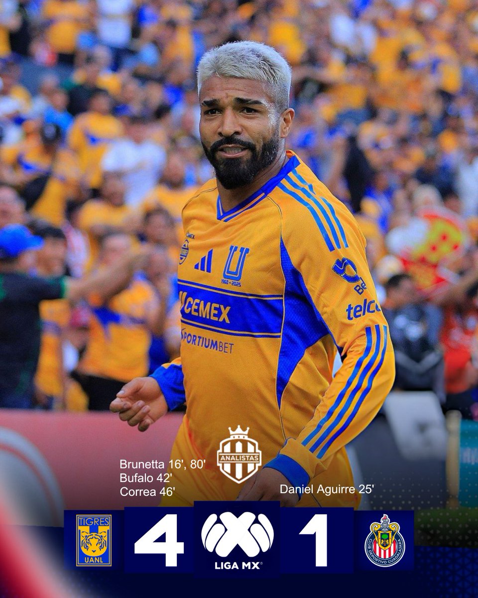 LOS TIGRES GOLEAN A CHIVAS Y SE METEN EN LA PELEA POR LA LIGUILLA!! 🐯🟡🔵