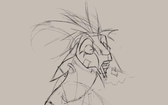 just sketching some bullshit every day im never finishing anything