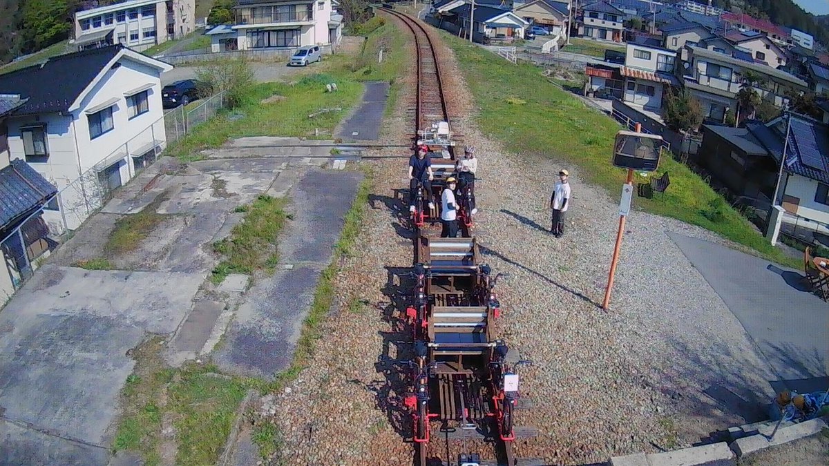 SL8620M's tweet photo. 本日4/12(日) 旧 #三江線 #尾関山駅 #レールマウンテンバイク は比較的空きがあります、是非体験に起こし下さい。 https://t.co/SOBftzheaW