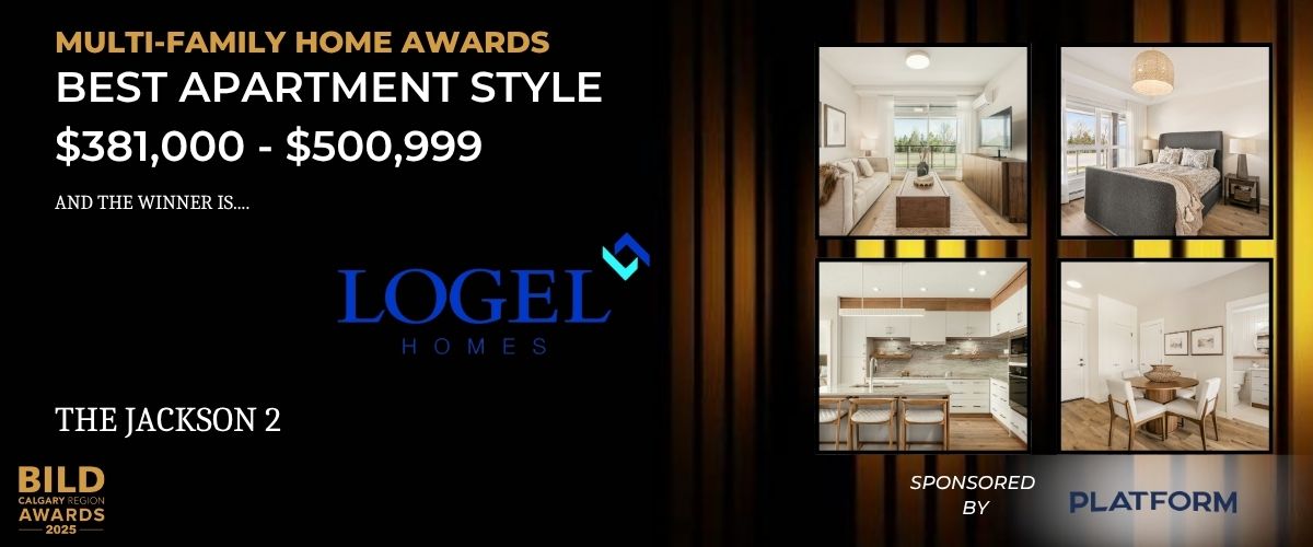 BILDCR's tweet photo. ✨ Best Apartment Style – $381,000 – $500,999 — Apartment living, reimagined. Congrats to @HomesLogel for The Jackson 2!

Sponsored by Platform Insurance. | #BCRA2025 https://t.co/AUsSUKoJlp