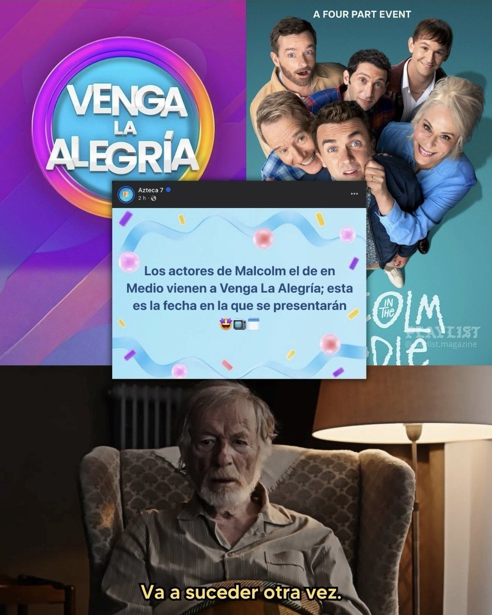 Los actores que dan vida a Reese, Malcolm y Francis estarán presentes este martes 14 abril en Venga la Alegría. #MalcolmInTheMiddleLifesStillUnfair