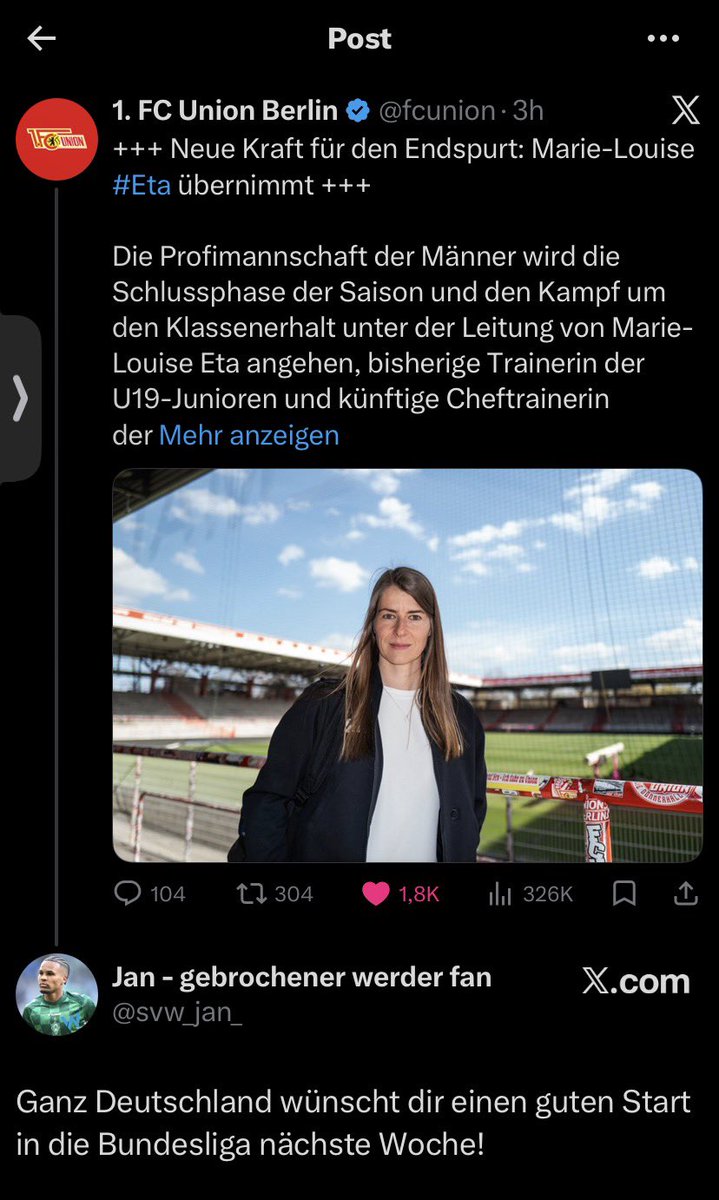 Jan - gebrochener werder fan tweet media