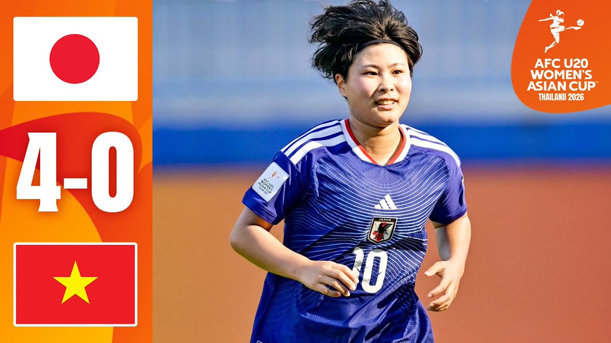 🎥𝗛𝗜𝗚𝗛𝗟𝗜𝗚𝗛𝗧𝗦🎥 🏆AFC U20女子アジアカップタイ2026 ⚔️準々決勝 🇯🇵U-20日本女子代表 4-0 U-20ベトナム女子 ...