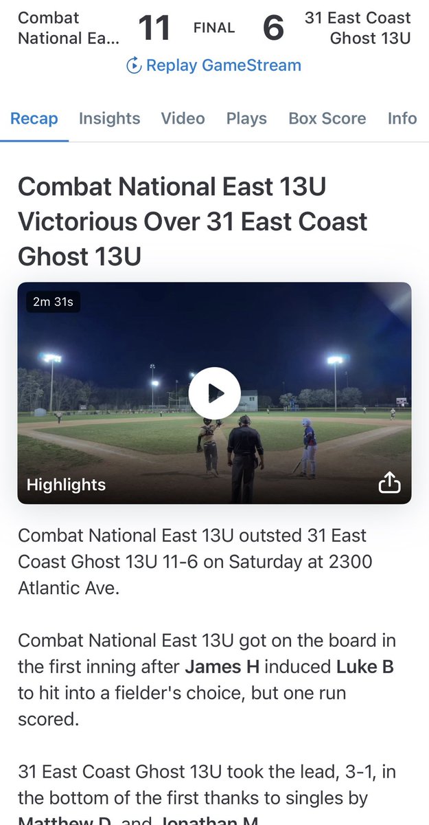 COMBAT BASEBALL tweet media