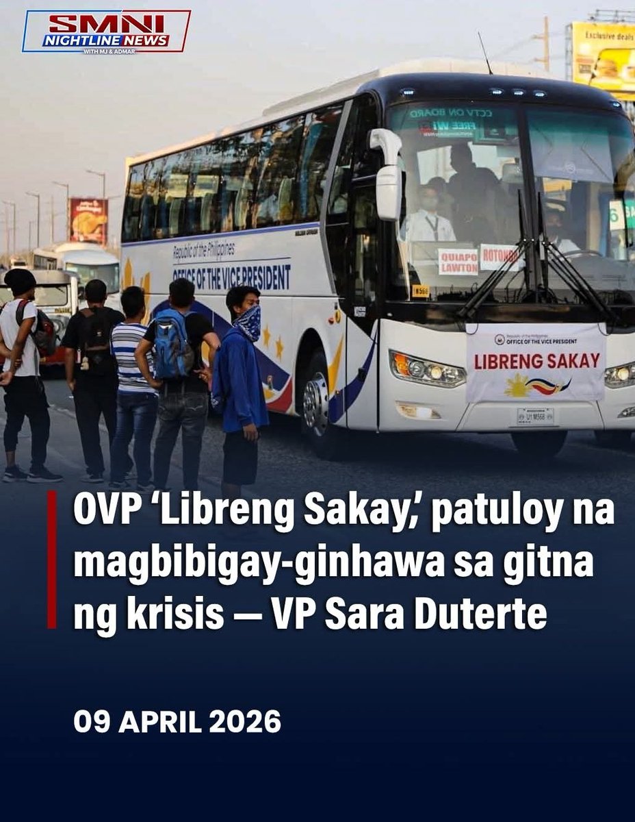 maneow's tweet photo. Mas ramdam pa rin yung fare discount ni PBBM kaysa sa "Libreng Sakay" na ‘yan. Sa discount, lahat ng sasakay sa jeep o bus, kasali. Hindi yung gaya nitong sa OVP na swertehan na nga lang, madalas dedma pa sa mga nag-aabang sa kalsada. Mas fair ang discount para sa lahat. 🚌 https://t.co/wcMAbdzai9