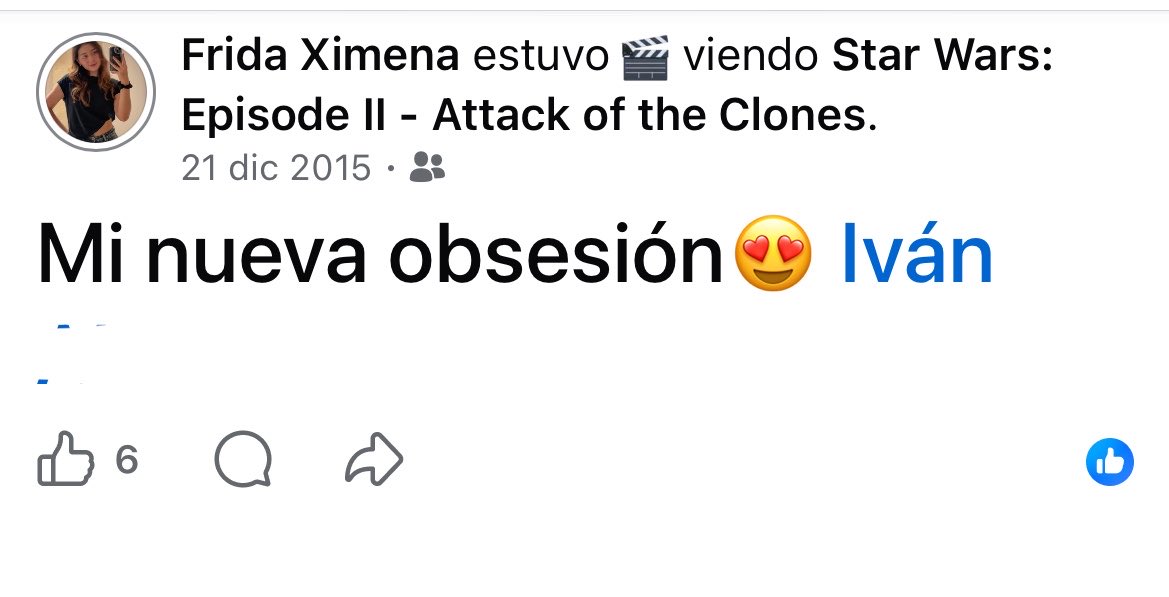 friifire_'s tweet image. Me salió este recuerdo en Facebook 🥺 en 2015 me hice fan de Star Wars 🫰🏻