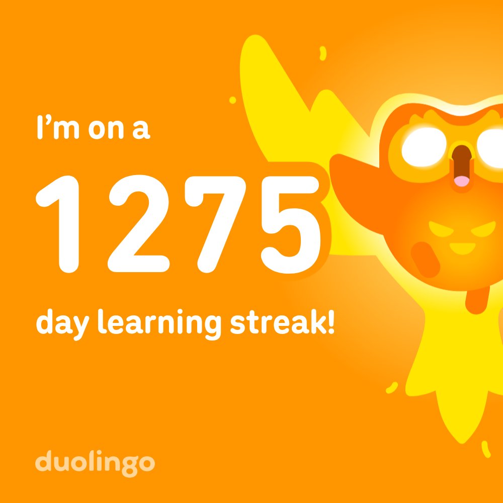 Learn a language with me for free! Duolingo is fun, and proven to work. Here’s my invite link: invite.duolingo.com/BDHTZTB5CWWKSO…