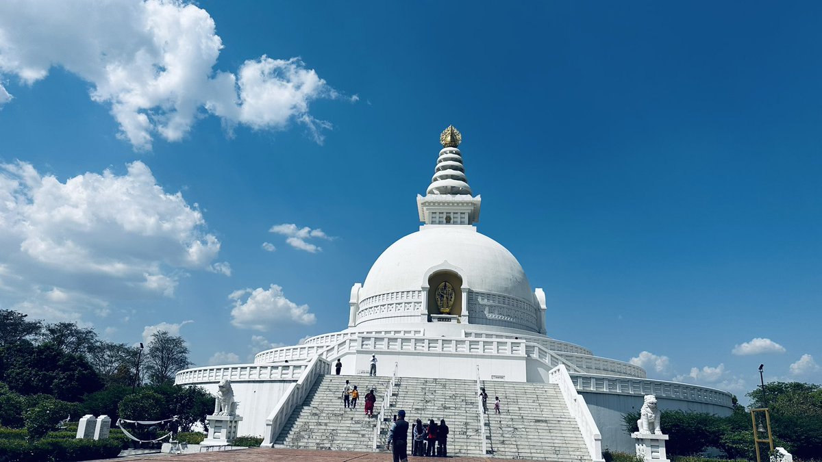 Ekendra's tweet image. The mind is everything. What you think you become. #Buddha #WorldPeaceStupa #Lumbini