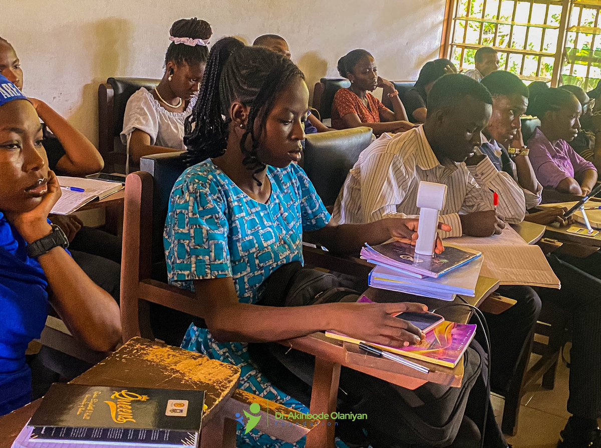 DAOFoundation_'s tweet photo. Empowering future healthcare leaders at the Faculty of Nursing,@ibadanuni 🇳🇬
The Dr. Akinbode Olaniyan Foundation continues to build capacity, inspire leadership, and strengthen healthcare systems.
Where Compassion Meets Action.
#DAOFoundation #UniversityOfIbadan https://t.co/5gTAFBWFmi