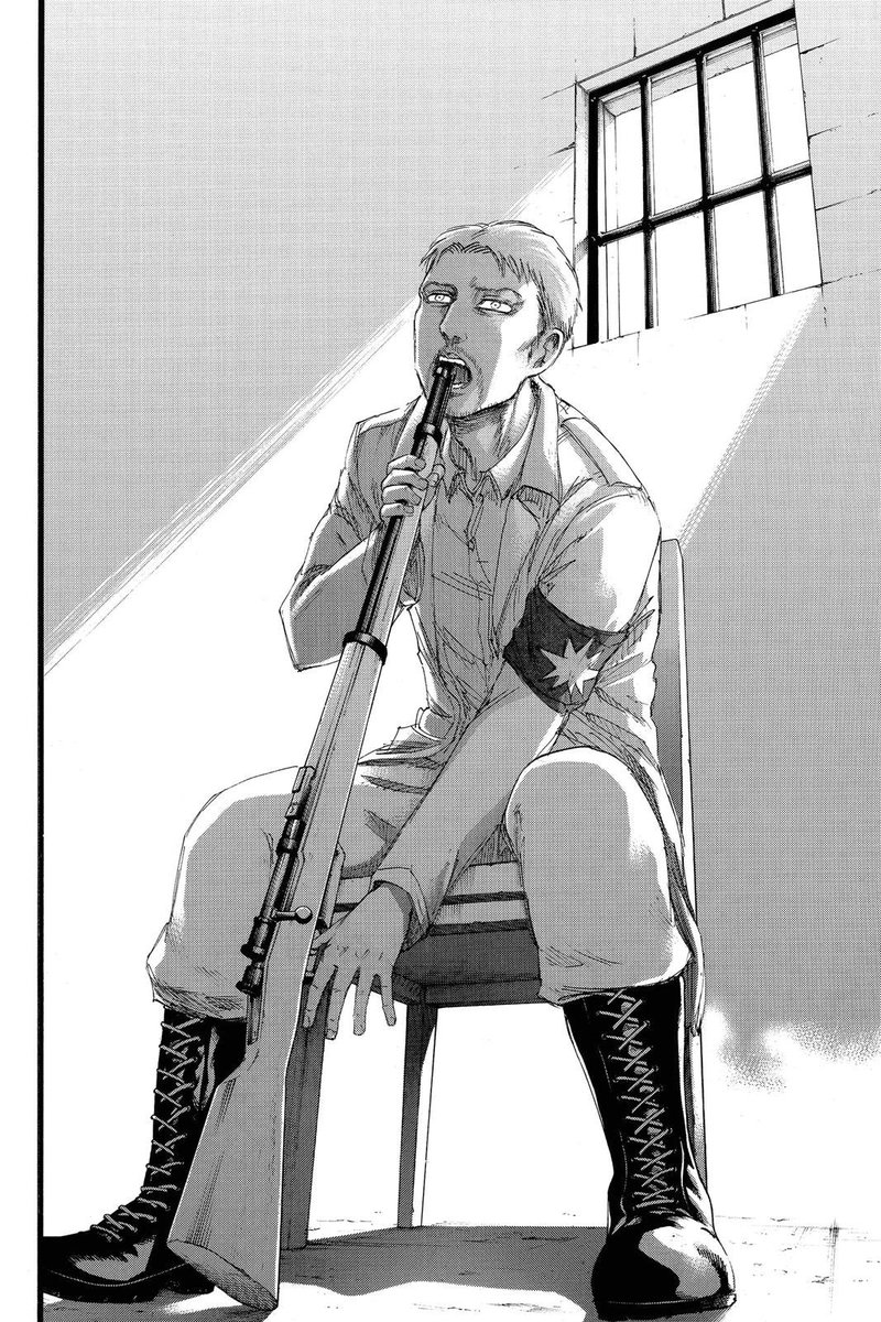 got the urge to reread this all time chapter, still hits so damn hard. gotta hit an aot reread soon