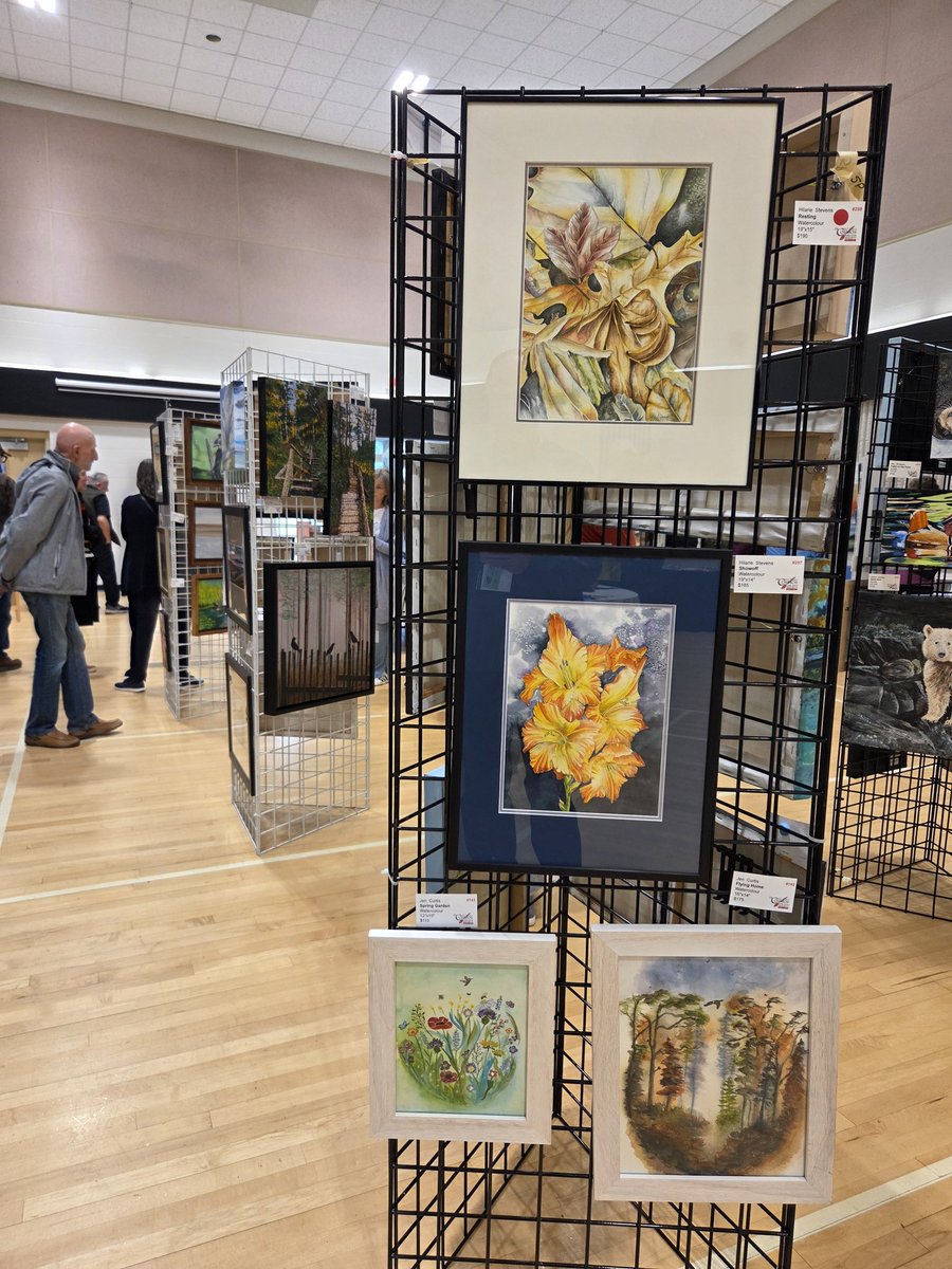 Lastly, there was a wonderful selection of paintings displayed by local artists. So many different topics but all so well done!