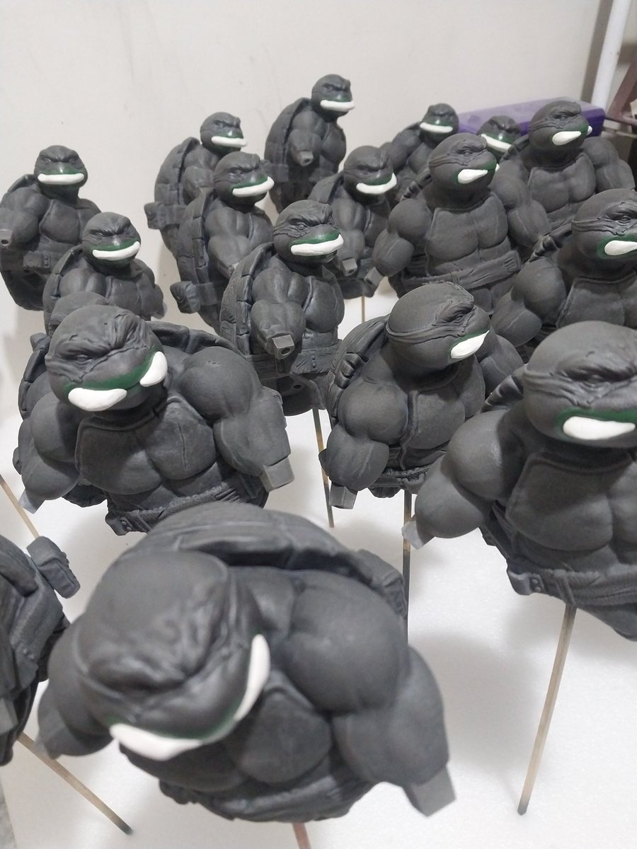 dirroxadioramas's tweet image. WORK IN PROGRESS ✌🏼🖌️🎨
#tmnt #lafigures3d #painting