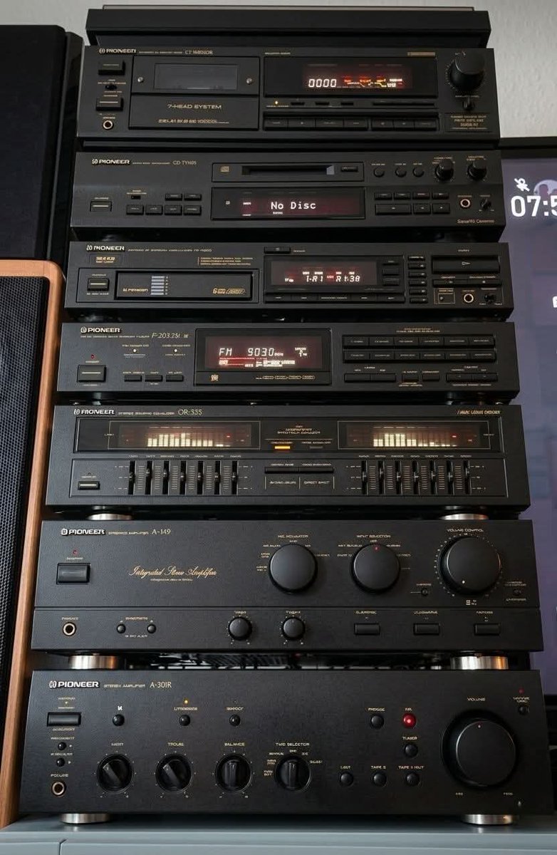 Pioneer component Hi-Fi stereo system stack⭐⭐⭐⭐⭐