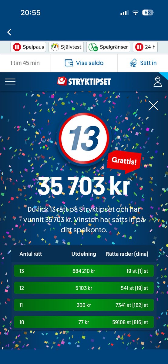 Slottetspel's tweet photo. En lördag med massor av tunga tolvor på tillsammans gladde 13 rätt och 892.575 kr (35.703 kr/andelen) inspelat på Mega i butik. https://t.co/iM8fdfEQOd