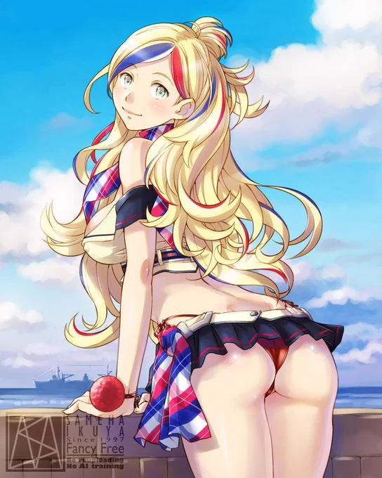 おフランス水母の安定感ある艦尾 #艦これ #コマンダン・テスト #進水日