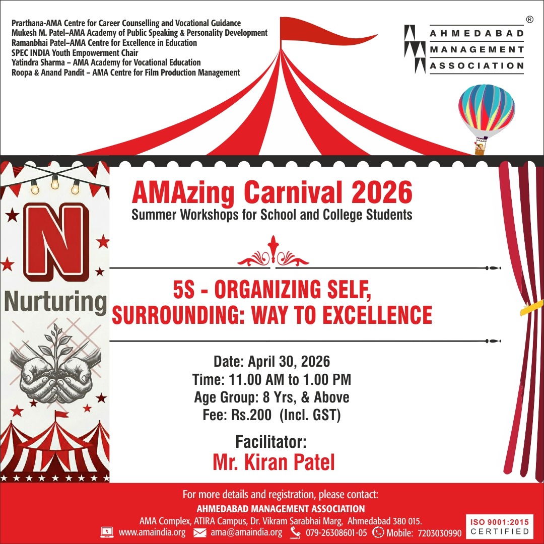 ama_ahmedabad's tweet image. N – Nurturing

Nurturing today shapes confident individuals tomorrow.
A space where talents are discovered, guided, and encouraged to grow.
Register now: amaindia.org/ama-programmes…

#ama #amaindia #childdevelopment #summercamp #learningenvironment