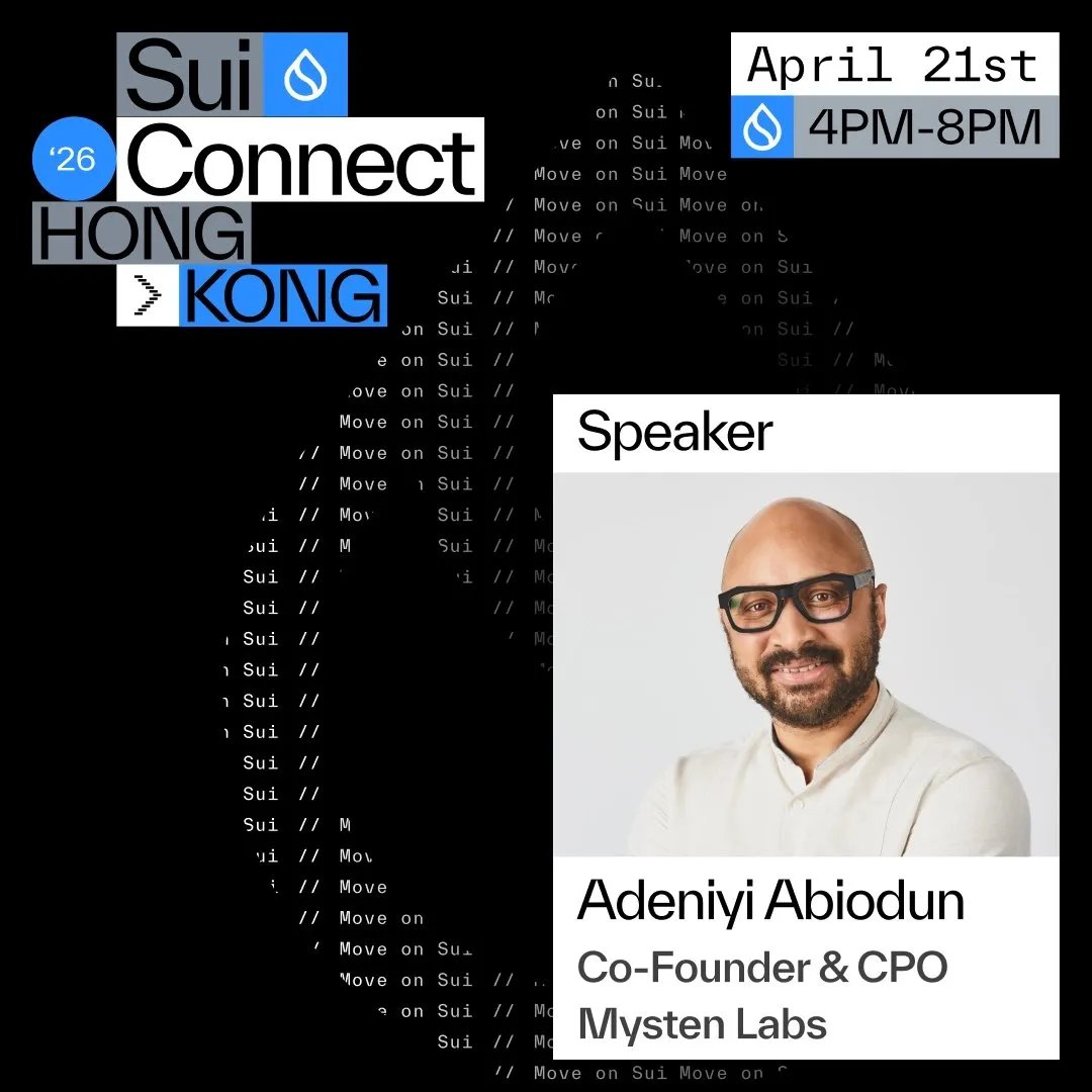 Apt_99999's tweet photo. It isn't every day you get to pick the brain of a Co-Founder.

Sui Connect HK is your chance to ask @EmanAbio everything about scaling, institutional BTC, and the agentic future.

Hong Kong, see you on April 21st. https://t.co/RnfhPXbF0T