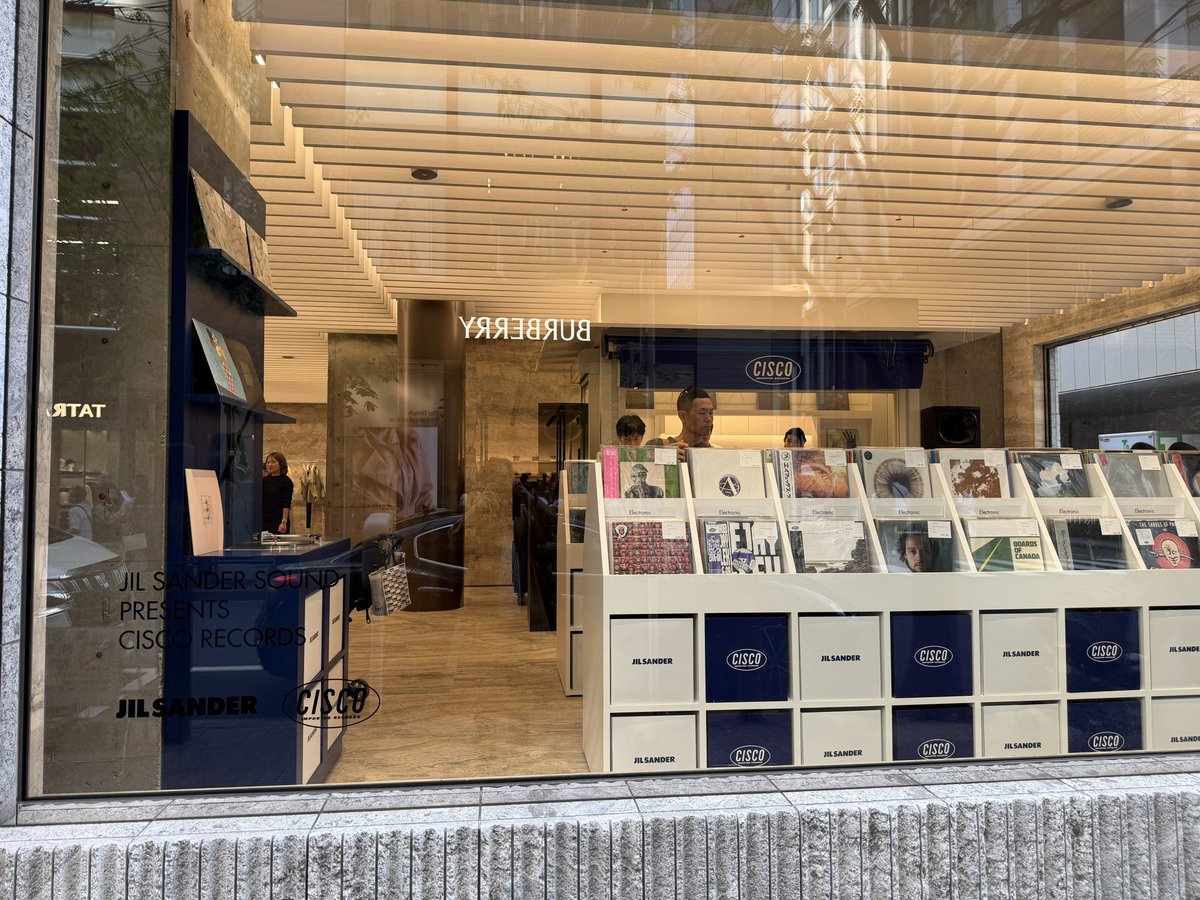 銀座のジル・サンダーにレコード店CISCOがオープンしていた！ 題して