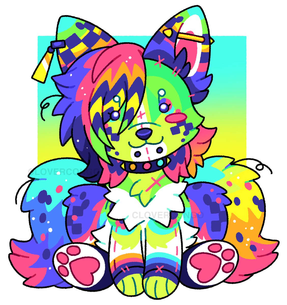 clovercongo's tweet photo. i have the urge to turn all of my ocs into plushies except i cant sew so i must just draw it instead….. https://t.co/PfVaVG23CQ