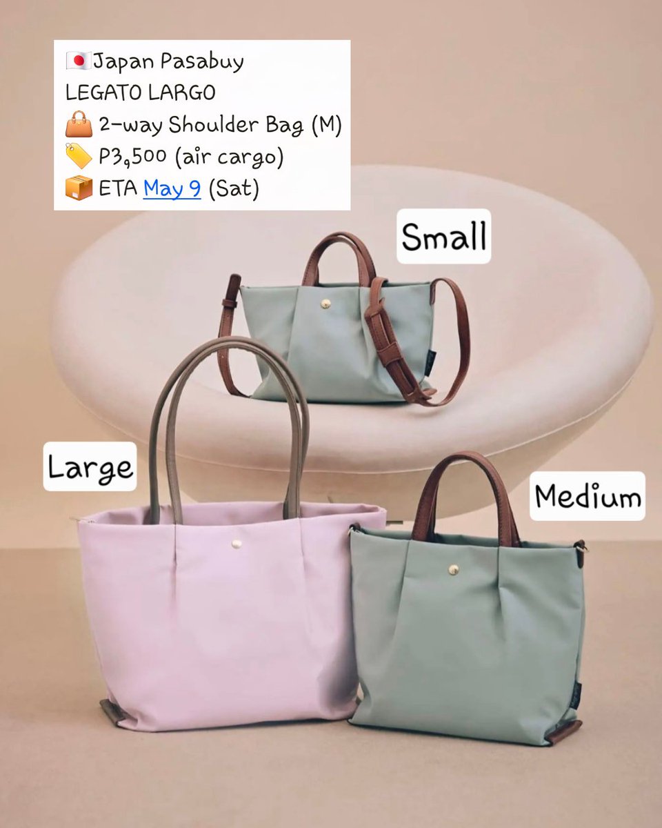 WishlyBoutique's tweet photo. Wts lfb
Legato Largo (M)
Japan Pasabuy
P3,500
ETA: May 9 (SAT)
Cut-off: April 12 (SUN)

#PASABUY
#LEGATOLARGO
#JAPANPASABUY https://t.co/ydKTZR3YcO