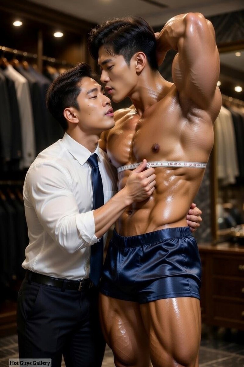 bodybuilderhug1's tweet image. #AI #AIart  #AIgay #AIillust  #AIイラスト  #体育会系 #ボディービルダー #メンズモデル #AI画像 #Gay #イケメン  
#587 テーラーとの情事