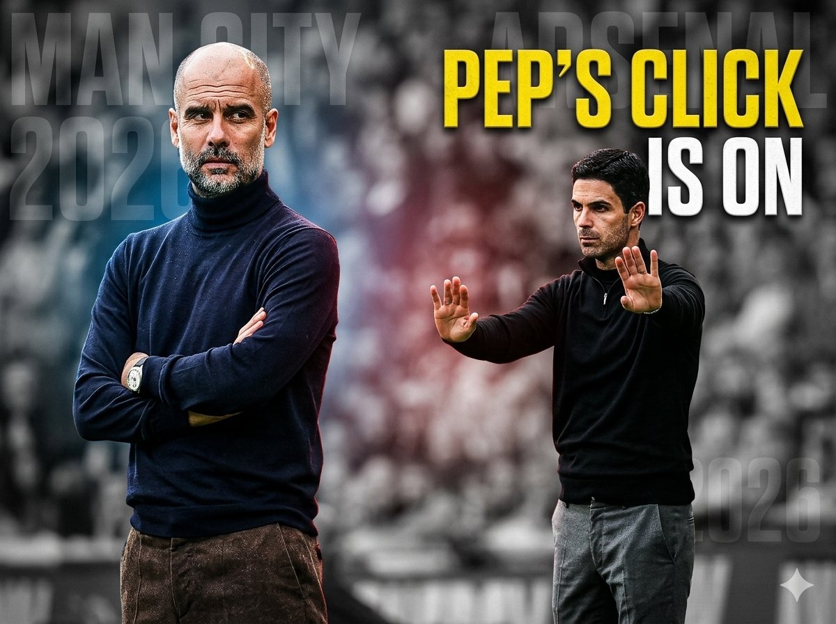 GoalKickz10's tweet image. 🚨 Title Race BACK ON!🔥

Pep Guardiola warns: Man City MUST win all 8 remaining games to catch Arsenal!  
• Arsenal stunned 2-1 by Bournemouth at home  
• City sitting 2nd with a game in hand + Etihad clash vs Arsenal on April 19
#PLTitleRace #Arsenal #ManCity