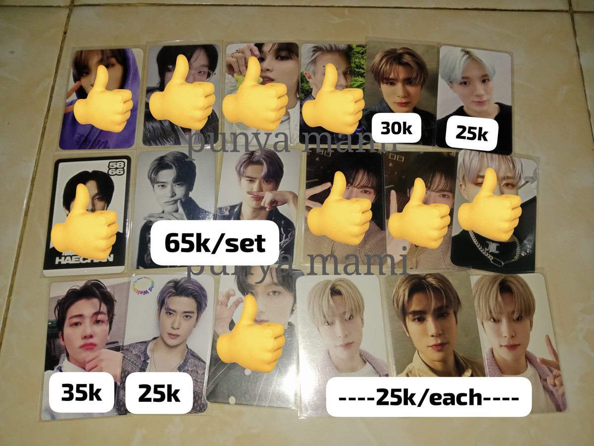 update hari ini yaaa, udah ku kasih harga, buruan borong

READY KAMAR
dom jatim bisa oren, bisa nego!

wts wtb pc nct dream 127 jeno mark jaehyun do johnny haechan jisung jaemin ryo sion melet manyun not not doyoung renjun