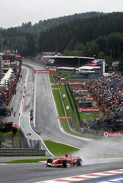 NetoDemetriou's tweet photo. Michael Schumacher, Scuderia Ferrari, Spa-Francorchamps, 2004. Photo: Paul Gilham. https://t.co/ylyqBKuS4k