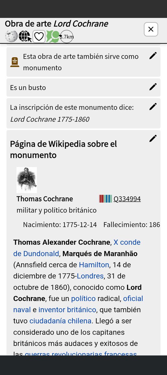 pauldassoria's tweet photo. @openmapchile Con la app #MapComplete tema Obras de arte. Busto de #LordCochrane en #Valdivia 🇨🇱 https://t.co/8TgIbgzFa6