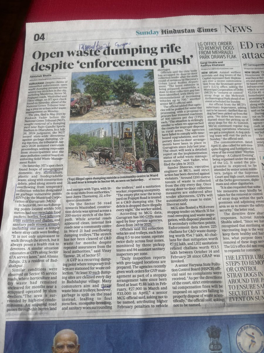 cleanAirBharat's tweet image. Waste is meant to be a #resource. What is dumped is trash.

Segregation has failed because GVPs became the city’s “infrastructure”.

That’s not waste management - that’s dumping.

Where is the real infrastructure to process waste at ward level supported with a strong