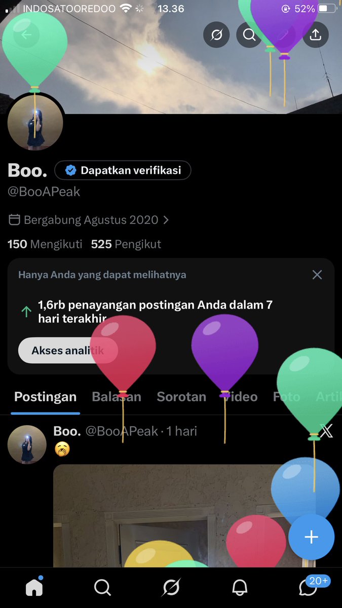 BooAPeak's tweet photo. Ueee dapet balon 🤏🏻 https://t.co/vBGHL4kOSY