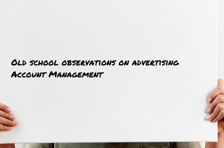 bhatnaturally's tweet image. Old school observations on advertising Account Management

My blog post from 2021.
#advertising

bhatnaturally.com/2021/04/06/old…