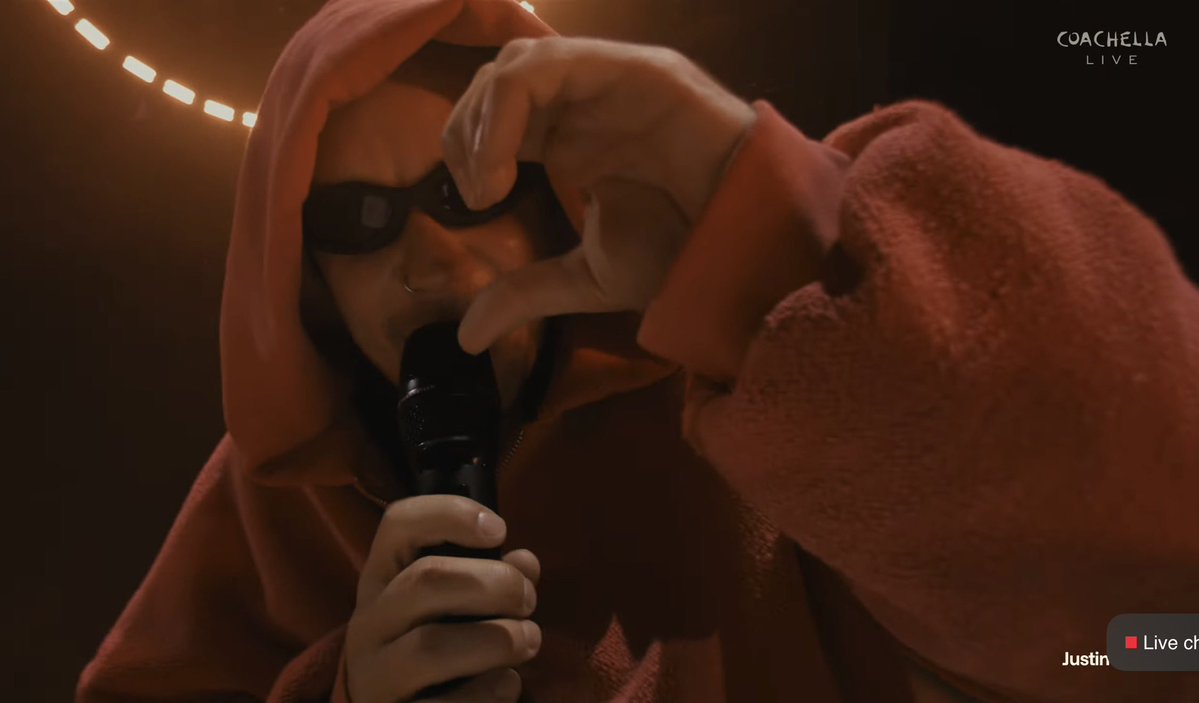 Justin Bieber during #Coachella.