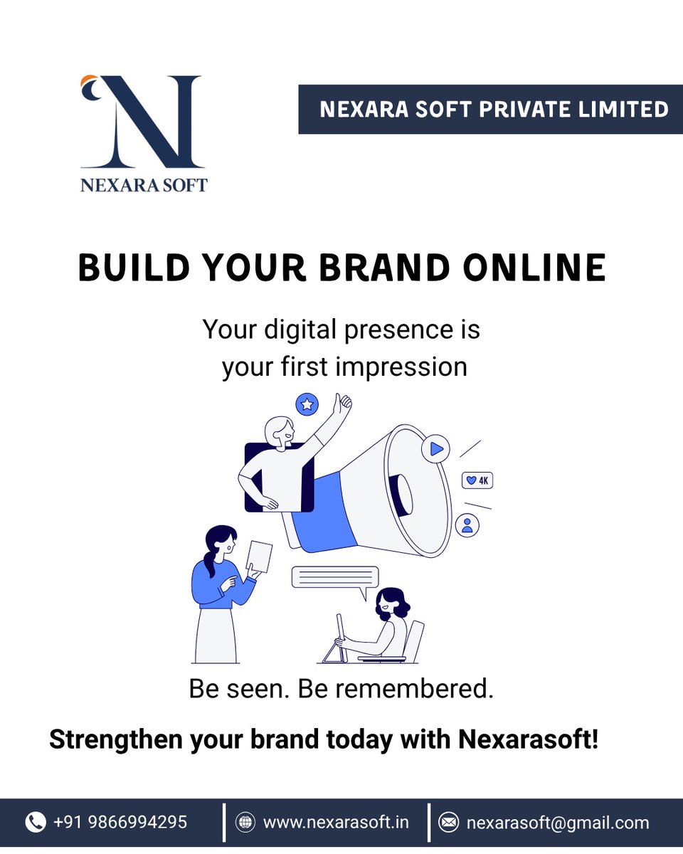 NexaraD22088's tweet image. If people can’t find you online,
you don’t exist in today’s market.

#Branding #DigitalPresence #OnlineBrand

online branding strategy, digital presence importance, brand visibility India