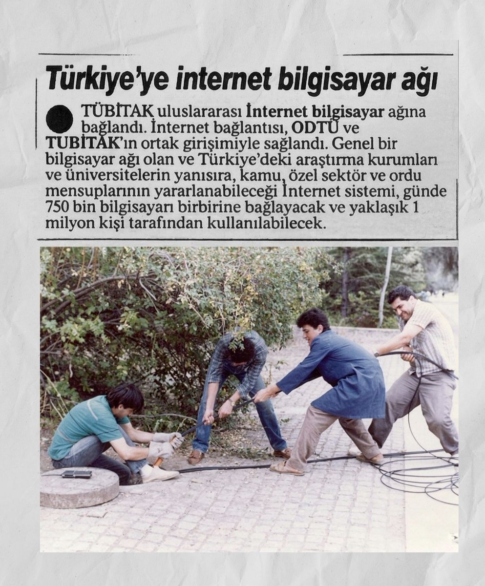 Türkiye İnternet ağına bağlandı. 12 Nisan 1993

Kaynak: ODTÜ/ METÜ

#teknoloji #ODTÜ #yapayzeka #5G #internet

<a href="/TeknolojiTrafgi/">Teknoloji Trafiği</a>
<a href="/Teknolojitrafig/">Teknoloji Trafigi</a>