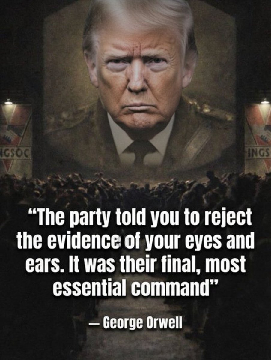 <a href="/FranceskAlbs/">Francesca Albanese, UN Special Rapporteur oPt</a> Unbelievable that this is happening. 1984 was a warning, not an instruction manual.