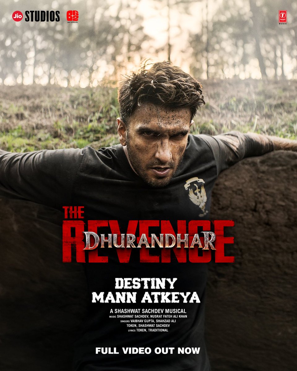 B62Studios's tweet image. A song that feels like a memory you can’t escape ❤️

#DestinyMannAtkeya Full video out now
bit.ly/DestinyMannAtk…

A Shashwat Sachdev Musical 

#DhurandharTheRevenge is now in cinemas worldwide.

@RanveerOfficial @shashwatology #Token #NusratFatehAliKhan #ShahzadAli