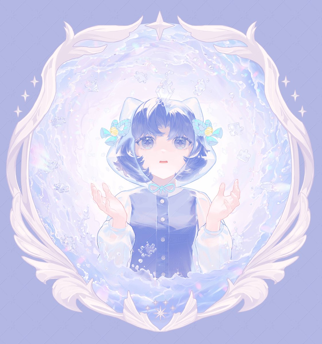 water puzzle 🧩 
#illustration