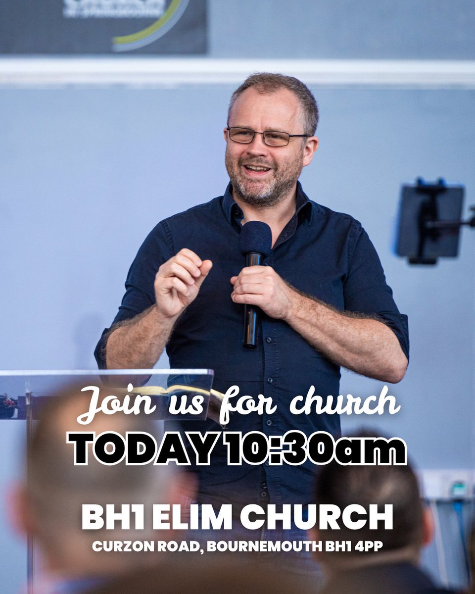 BH1ElimChurch's tweet image. It's Sunday 🙌 What are your plans today? We'd love to invite you to church. Pastor Gareth is continuing our 2026 Pillar series, this week looking at "Participation - Every part matters "🫶
All ages welcome, see you at 10:30am

#BournemouthChurches #SundayServices