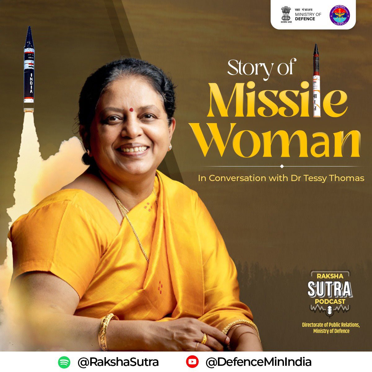 What did Dr A.P.J. Abdul Kalam tell Dr Tessy Thomas that influenced her life forever?

From gazing the sky as a child to leading India’s missile programmes and receiving Dr Paulos Mar Gregorios Award 2025- this story will give you goosebumps.

Listen to Dr Tessy Thomas, sharing