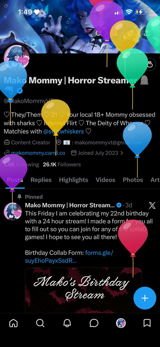 Mako Mommy | Horror Streamer 🪦🦈 tweet media
