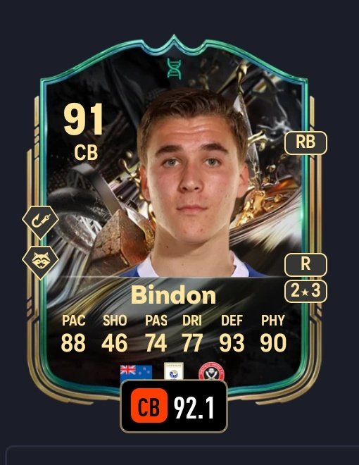 AdamLeeauthor's tweet photo. @RobosFUT Its either +1 def &amp; +2 phys to Japh or get Bindon on par 🤷‍♂️ https://t.co/QtD7LlVOR4