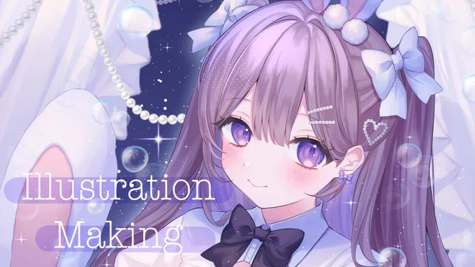 イラストメイキングYouTubeで投稿しました なんと珍しく白紙のキャンバスから撮ってます!!