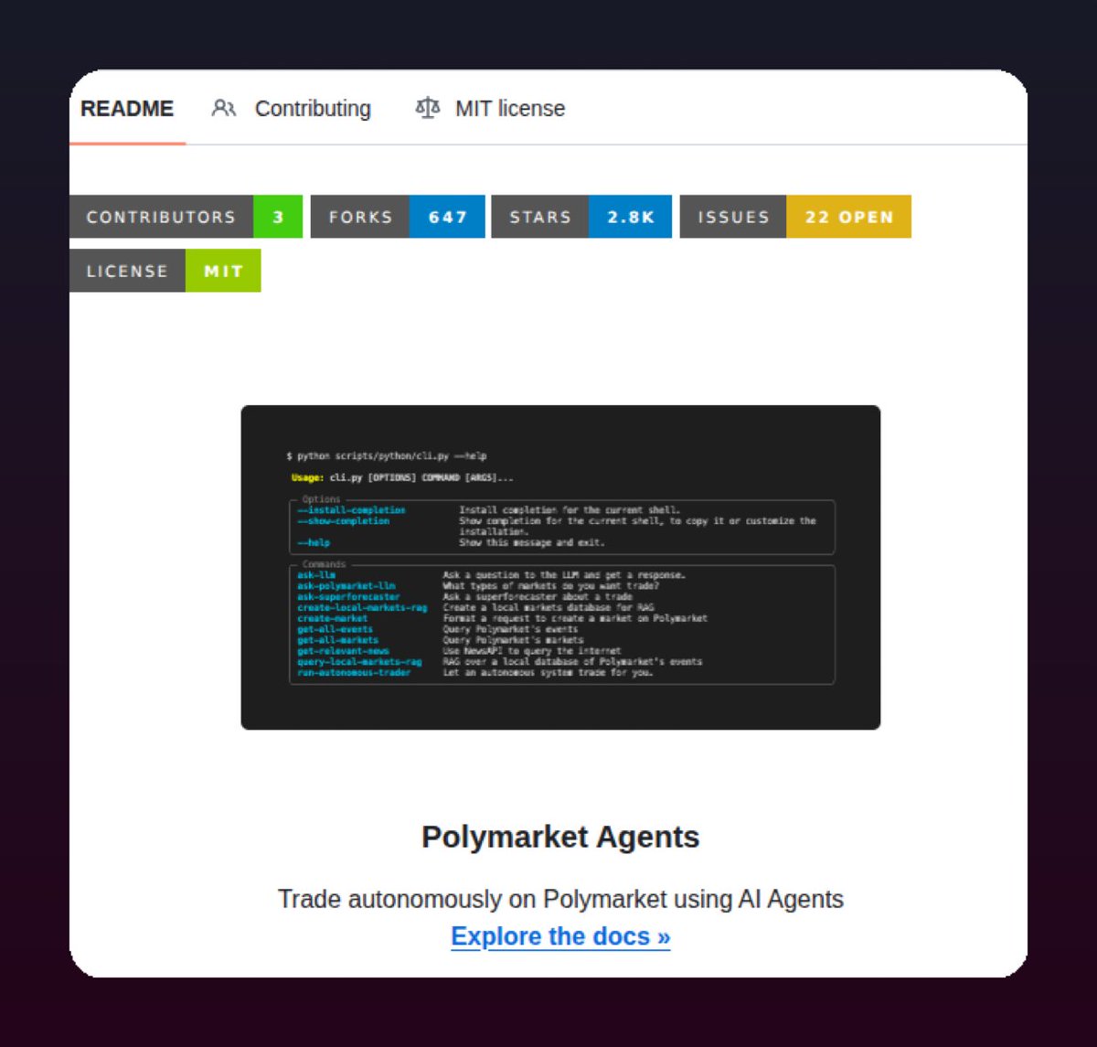 THIS SKILL ALLOWS YOUR AGENT TO TRADE AUTONOMOUSLY ON POLYMARKET https ...