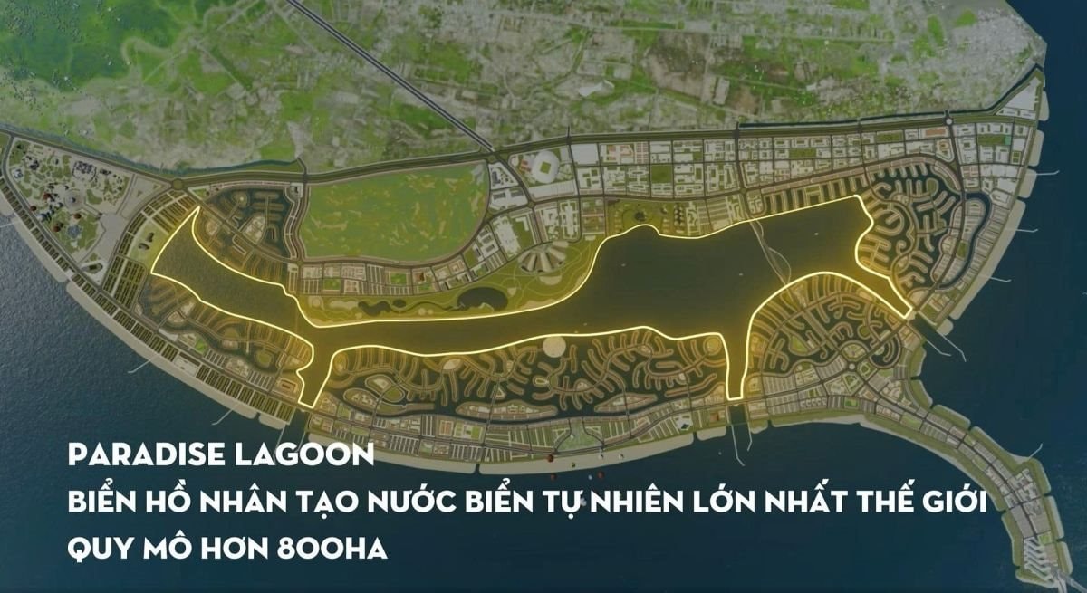Carlosa_DaNang's tweet image. Massive land reclamation project in Can Gio (HCMC), #Vietnam

Not only does Vinhomes Green Paradise boast the world's largest artificial saltwater lake (800 hectares), but it also features an iconic 108-story tower, projected to become the tallest building in Vietnam and among