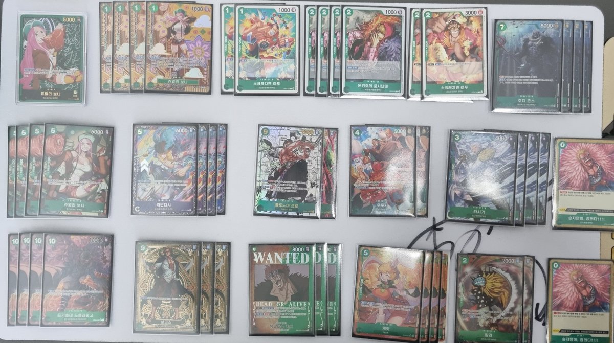 4/12 (일) 원피스 플래그쉽 배틀 결과 (20인)
1위 : 고재훈 님 (녹 보니 덱)

축하드립니다~!

#원피스카드게임