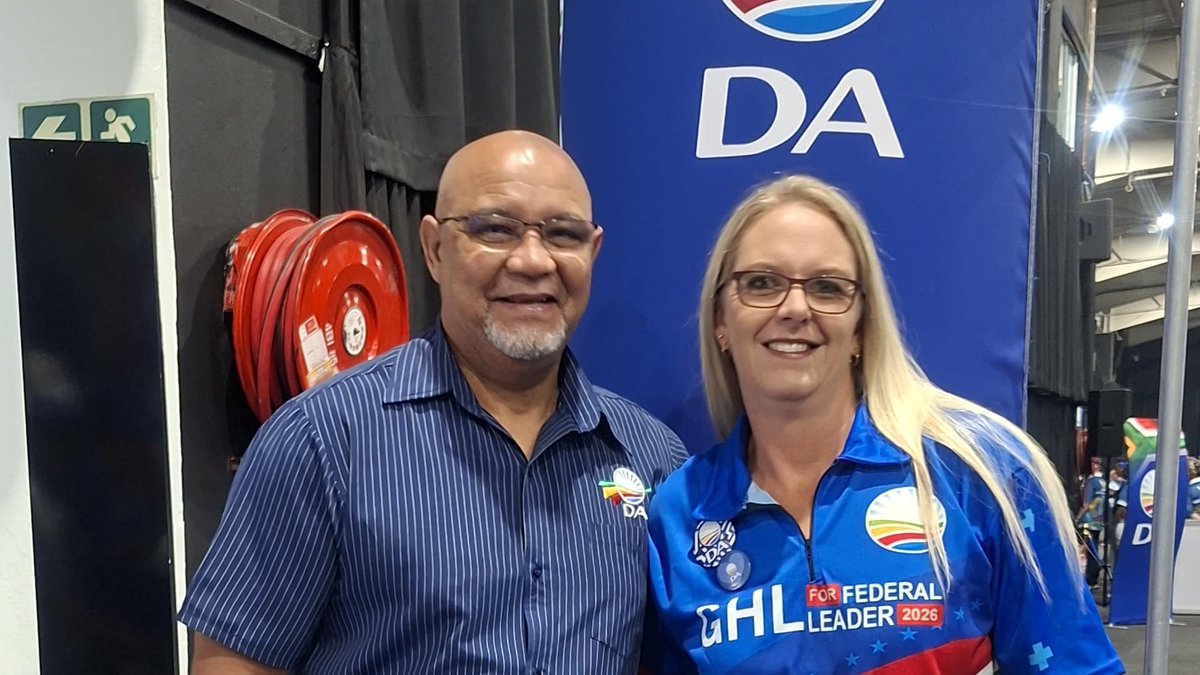 DA_NCape's tweet photo. Halala Northern Cape, halala!🎵

Isak Fritz, Provincial Leader, and Lisa Schickerling, Provincial Chairperson, together with Team DA Northern Cape, are in the house and ready for the final day of DA Federal Congress!🙌✨

#DACongress2026 https://t.co/jGtOgEFXJj