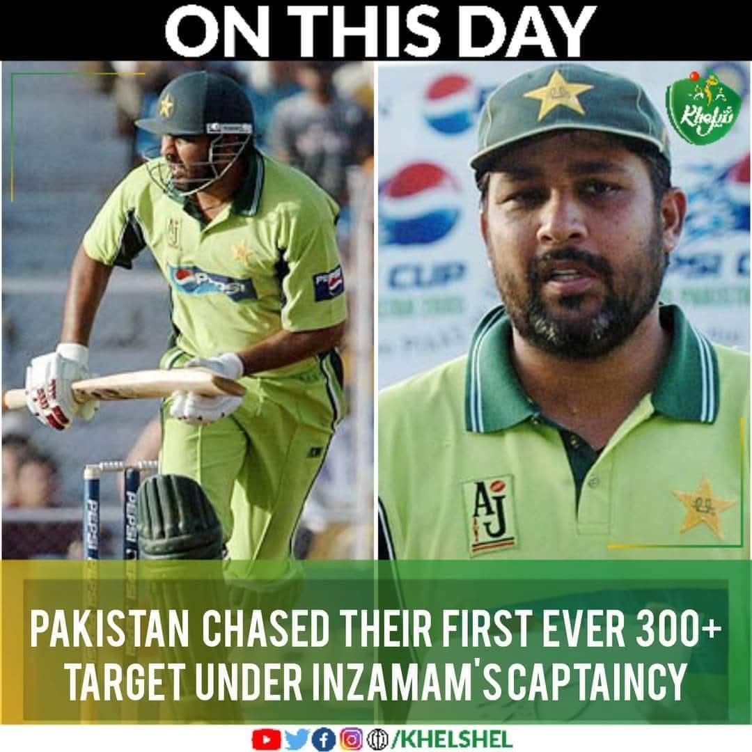 khelshel's tweet image. #OnThisDay in 2005,
Inzamam Ul Haq match winning 60* off 59 balls helped Pakistan chase 315 runs to defeat India by 3 wickets at Ahmedabad in a 48 over match.

#PAKvIND | #Cricket | #Pakistan | #India | #Ahmedabad | #InzamamUlHaq