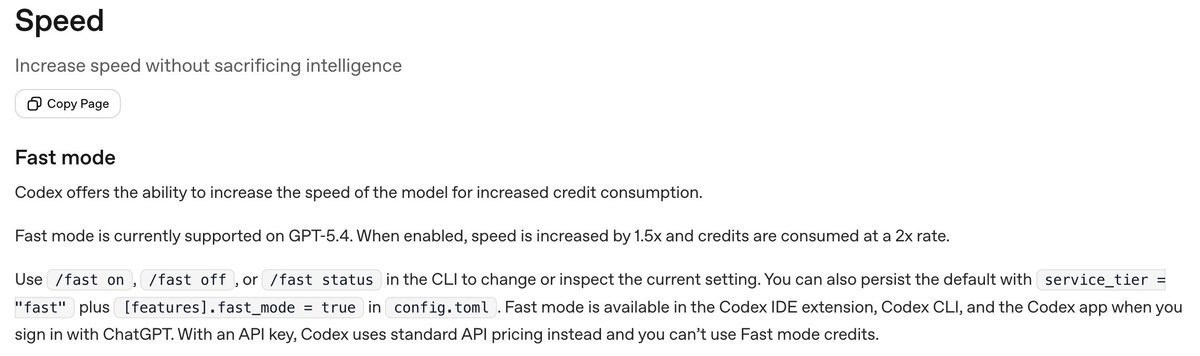 Codex Fast Speed 大家使用 codex 如果没那么追求速度,可以把 codex app 的 Fast 模式关闭,因为 Fast 模式启用后,速度虽然会提升 1. ...