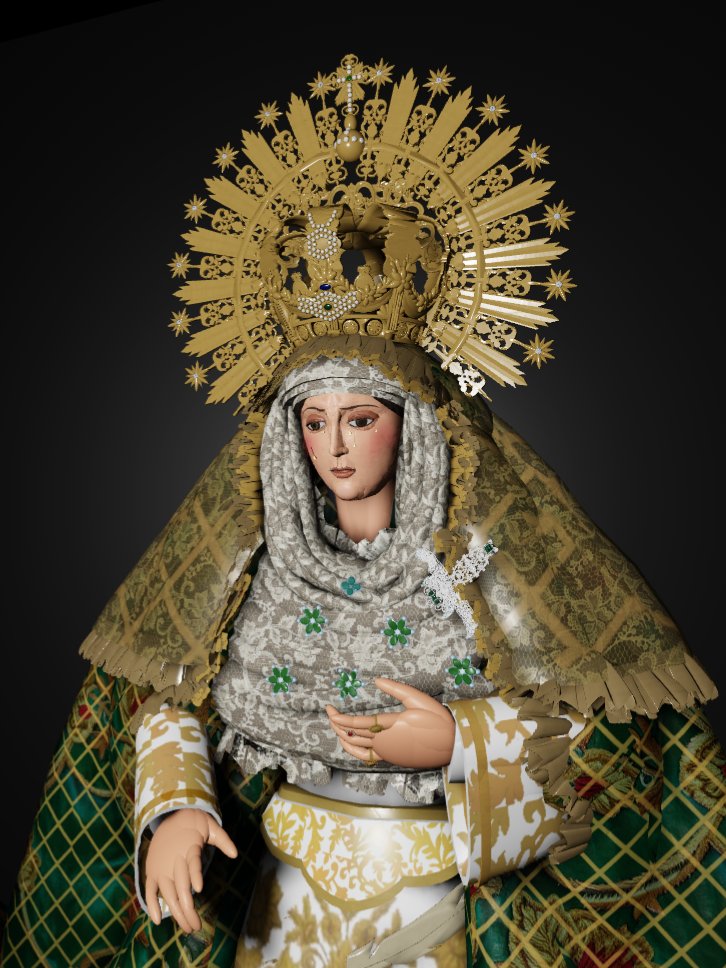 GOJILANCE's tweet photo. 💚Los cambios de vestimentas de la Esperanza Macarena de DBN  

Centenario del besamanos -> Tiempo de Pascua https://t.co/qPtAGWxa8Q